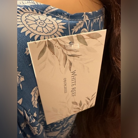 NWT-Arctic Blue Floral Boho Dress - Picture 8 of 8